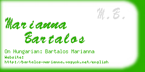 marianna bartalos business card